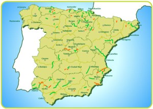 Mapa de vías verdes