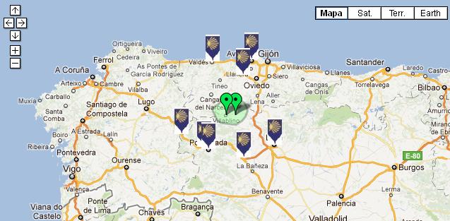 Puntos de entrega de bicicletas de alquiler en villablino y leon para el camino de santiago