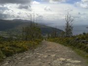 Llegando a Cee, Coruña, santiago de compostela en bicicleta