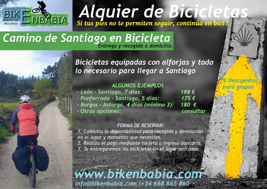 Camino de Santiago en bicicleta Puente de octubre