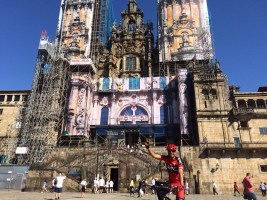 Camino de santiago en otoño octubre