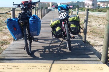 Camino portugues por la costa en bicicleta de alquiler bikenbabia